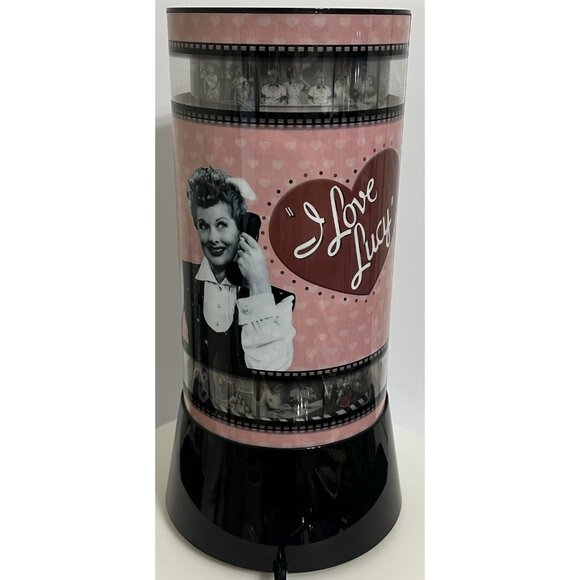 Vintage I Love Lucy Rotating Film Strip Lamp Rabbit Tanaka Pink Black WORKS - Picture 3 of 8